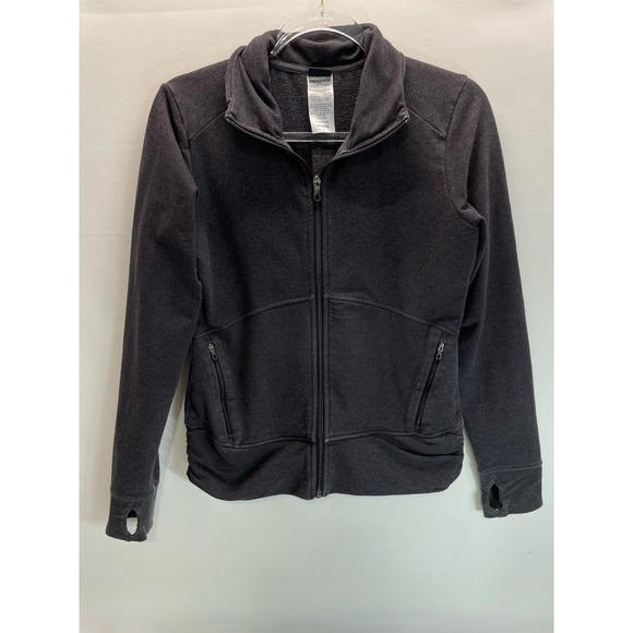 Patagonia Jackets & Blazers - Patagonia Full Zip Grey Fold Over Collar Sweater Jacket size Small Women's READ